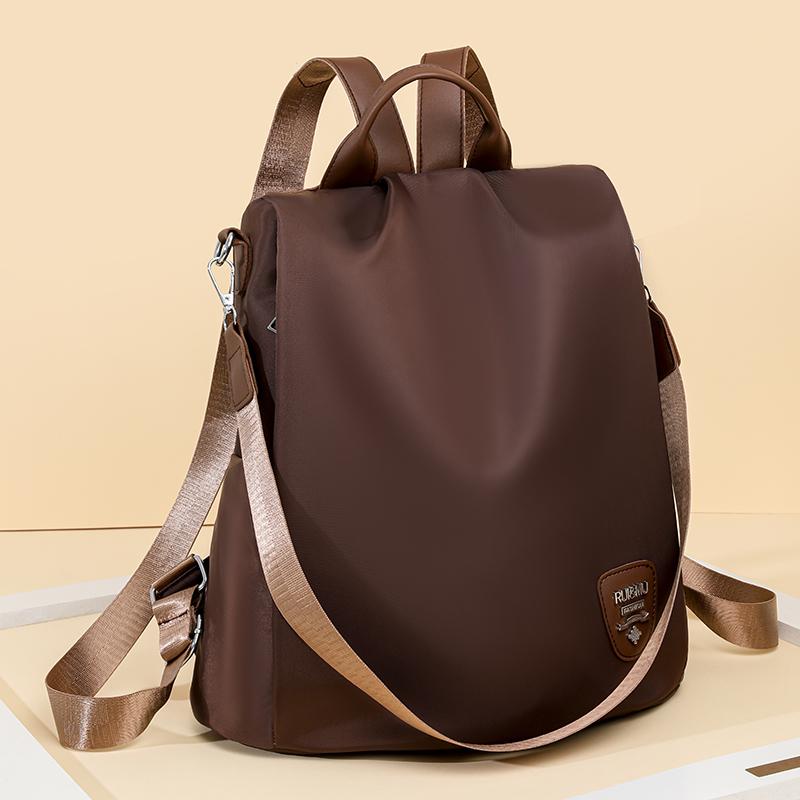 Diebstahlsicherer Rucksack Damen-Rucksack aus Nylongewebe mit großer Kapazität, leichte Umhängetasche