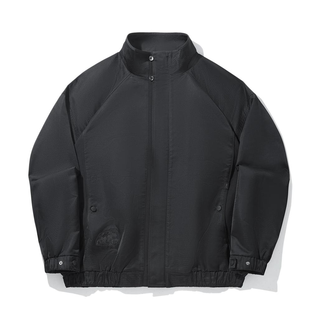 Li Ning Kung Fu Series Stand Collar Zipper Loose Solid Color Comfortable Versatile Jacket Men Jacket AFDVC45-2