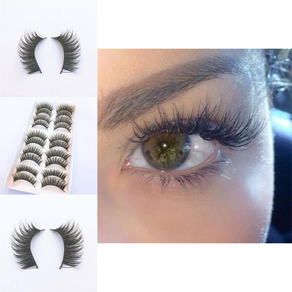 Luxurious 10 Pair False Eyelashes For Natural And Beautiful Eye Makeup