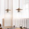 Yellow Travertine Wabi-Sabi Style Pendant Light for Bedroom, Restaurant, or Bar