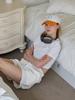 Olinkeompeulliteu Round Logo Ball Cap (Orange & White)