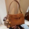 Niche retro suede pillow bag women's autumn new women's handbag shoulder bag