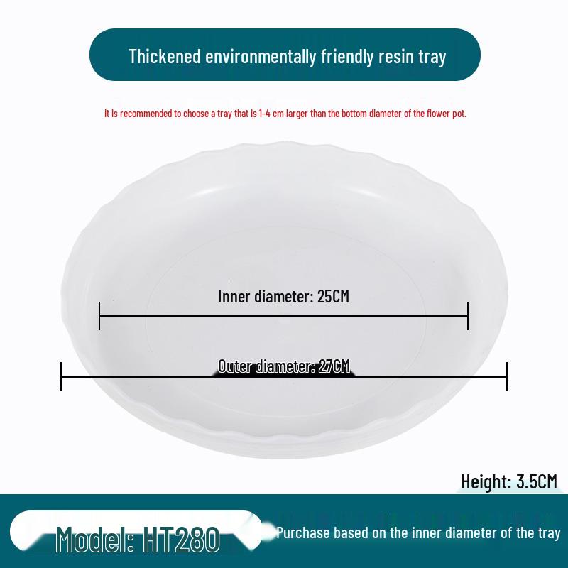 Large Round Plastic Flower Pot Tray for Succulents