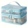 Cosmetic Case Mesh Cosmetic Bags Zipper Toiletries Organizer Handbag Cosmetic Storage Bag  Outdoor