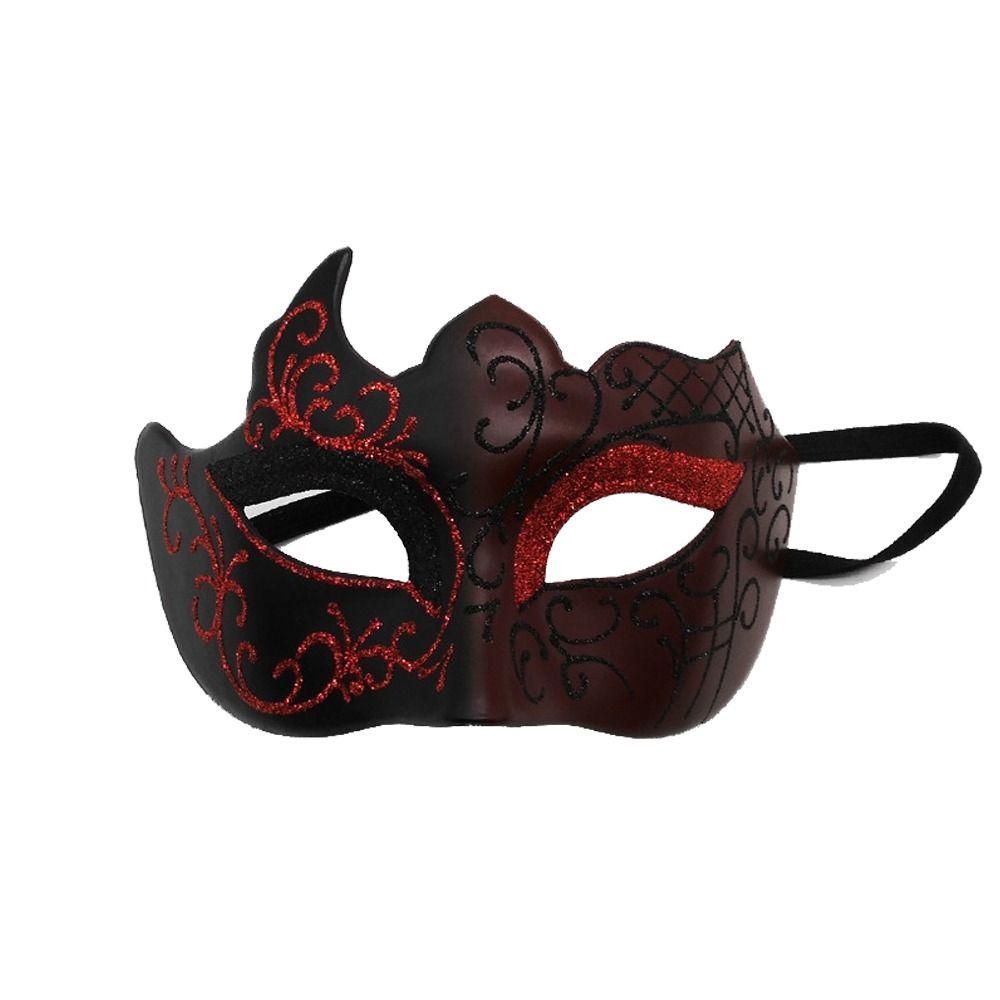 Masca de Bal Mascat Gentleman Jumătate de Față Cosplay Mască Lucioasă Mască de Dans Petrecere Mascată