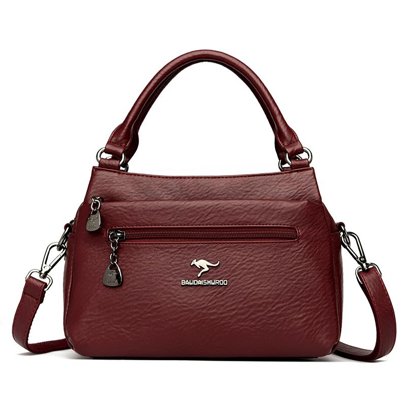 Women's Bag 2024 Brand Design Fashion Shoulder Messenger Bags Luxury Soft Leather Crossbody Sac High Quality Handbags And Purses