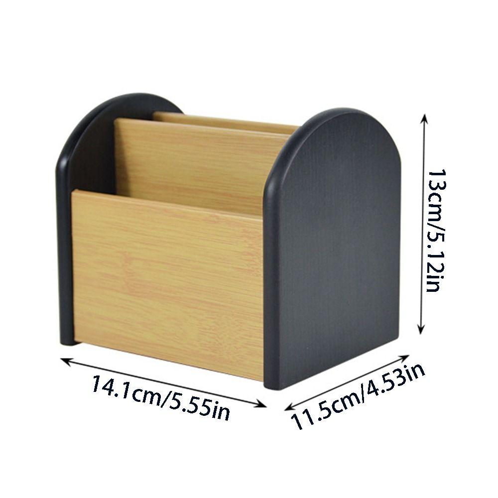 Multi-functional Pen Holder 4 Grids Desktop Stationery Organizer  Makeup Brush