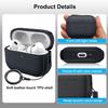 Leather Earphone Case for AirPods Pro 3 Full Cover Shockproof Protective Sleeve with Anti-lost Lanyard for AirPods Pro 3 Covers