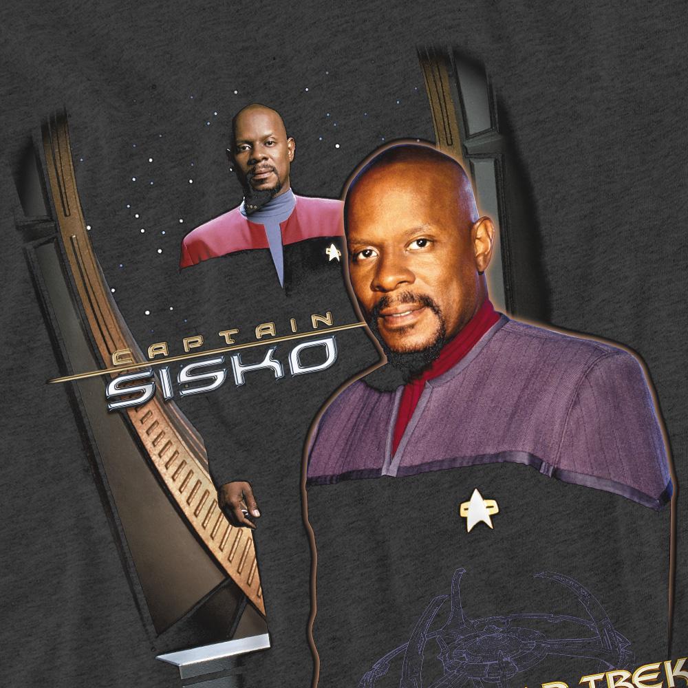 Star Trek Unisex Dospělé Tričko Kapitán Sisko