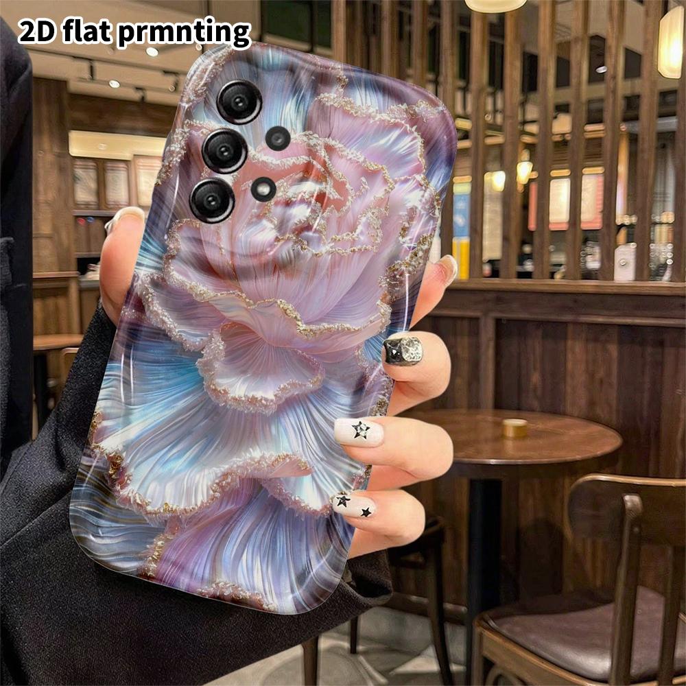 Phone Case: 2D flat, suitable for Samsung Galaxy A34 A35 M05 M06 S20 S22 S21 FE Plus 5G protective cases, iridescent rose, perfect holiday gift for Ch