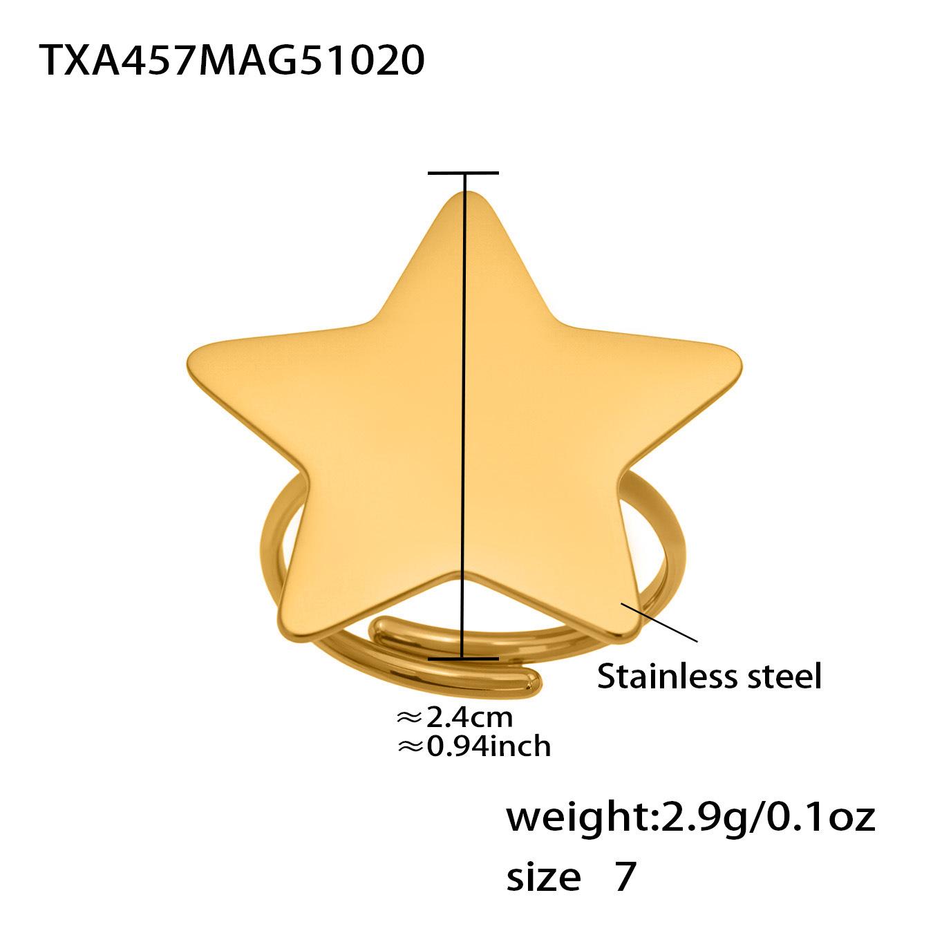 

Oumaijia Позолоченное 18-каратным золотом кольцо-звезда, серьги и набор ожерелья