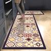 1PC Retro American Kitchen Soft Diatomized Mud Floor Mat Long Strip Combination Wash Waterproof And Oil Proof Foot Mat