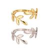 Thumb Ring Vine Shape Adjustable Opening Design Finger Ring Titanium Steel Finger Band Versatile Jewelry Gift
