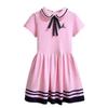 Girls' Summer Princess Dress - Short Sleeve College Style Skirt