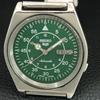GENUINE VINTAGE SEIKO 5 AUTOMATIC 7019A JAPAN MENS GREEN DIAL WATCH A708718-1