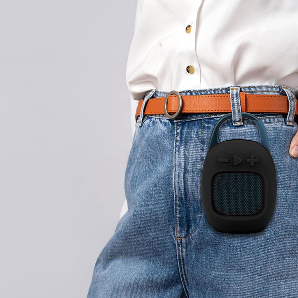 Schokbestendige Siliconen Reisetui voor JBL Clip 5 Draagbare Bluetooth-compatibele Luidspreker met Karabijnhaak Beschermende Skin