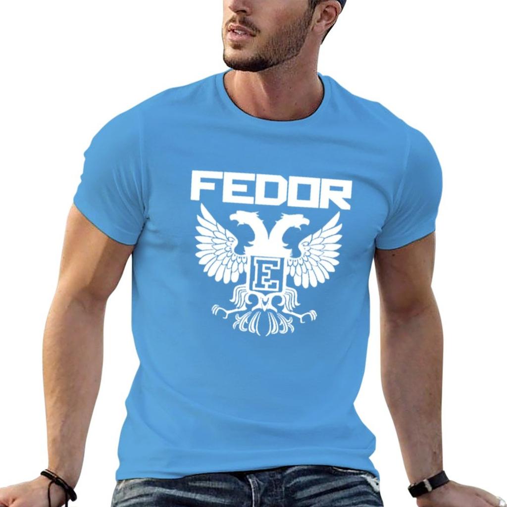 Neues Fedor Emelianenko T-Shirt Bluse, individuelle T-Shirts, selbst gestaltete Anime-Kleidung, Oversize-T-Shirt für Herren