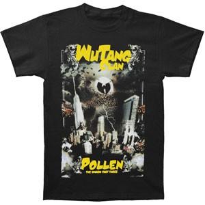 Men s Wu Tang Clan Pollen T-shirt Small Black XXXXL