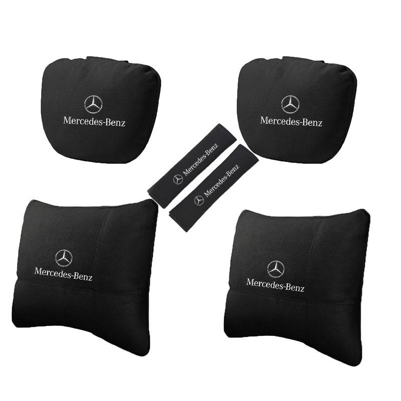 Suède Autostoel Hoofdsteun Neksteun Stoel Lendenkussen Zacht Nekkussen voor Mercedes Benz AMG W205 C300 W203 W206 W108 W124 Auto BA1