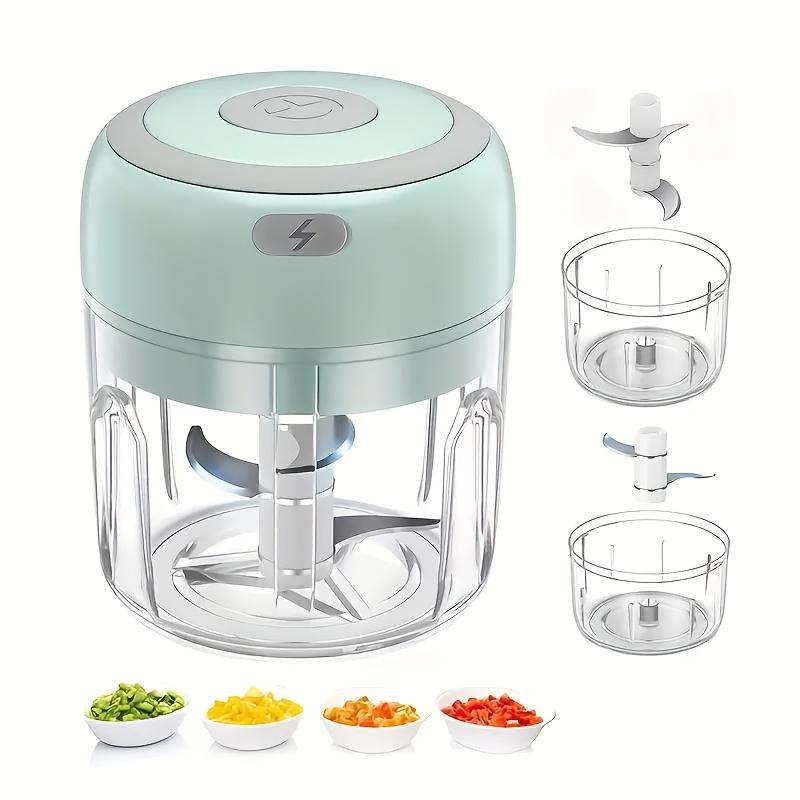 Electric Garlic Chopper Mini Food Processor USB Rechargeable Vegetable Cutter Ginger Onion Mincer Machine for Kitchen Baby Food