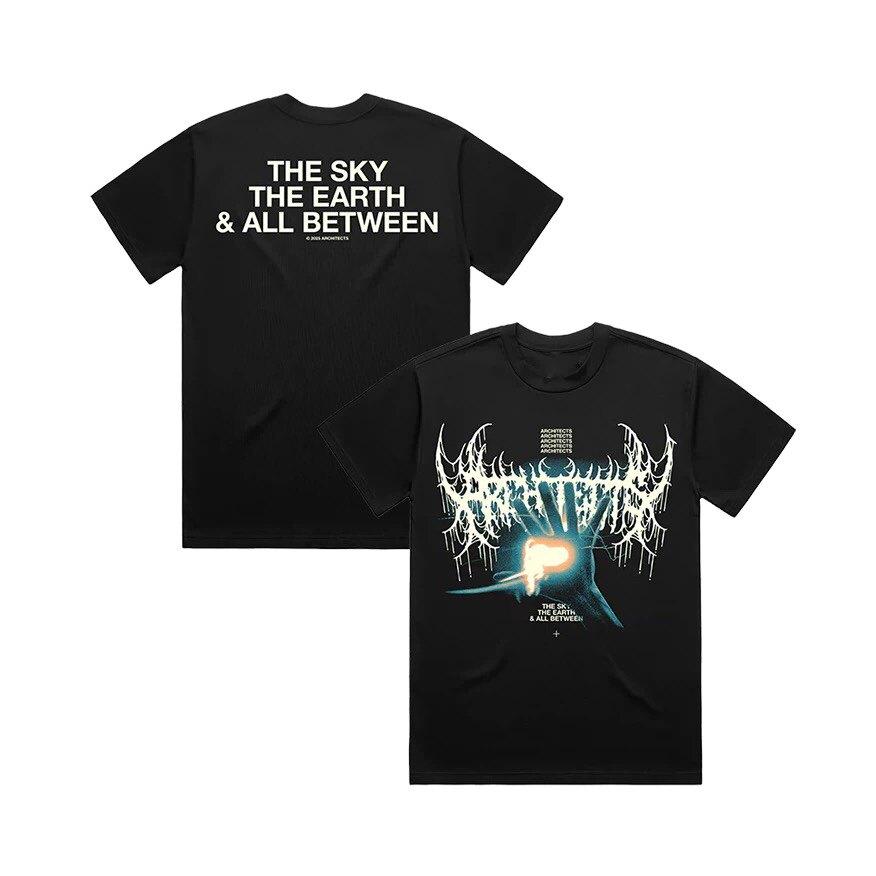 New Architects Britische Renommierte Metal Band Breites Vintage Reines Baumwolle Herren und Damen Kurzarm T-Shirt für den Sommer