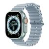 Compatibile con Cinturino in Silicone Apple Watch Serie 10, Cinturino Oceanico con Doppia Fibbia per Serie 9 e Modello Sportivo Ultra 11 Serie 2.