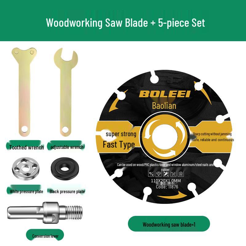 Baolian Electric Drill To Angle Grinder Converter Kit: Chuck, Connecting Rod, and Cutting Attachment