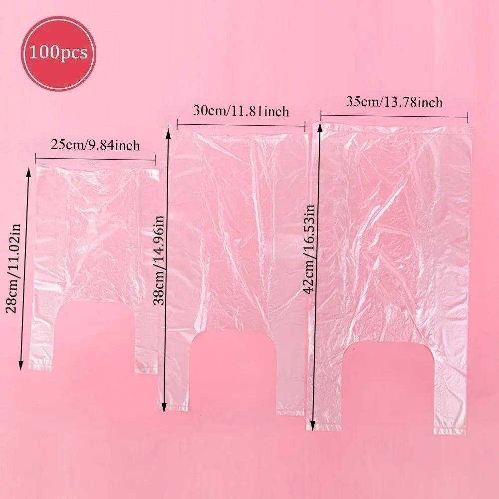 100 ΤΕΜ Τύπου Γιλέκου Τρόφιμα Πυκνωμένη Σακούλα Αποθήκευσης με Διάτρηση Ψυγείο Με Ρολό Οικιακή Μίας Χρήσης Χέρι 3 Μεγέθη Προαιρετικά