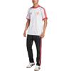 adidas Originals Manchester SS25 United Slim Fit Fashion Soft Sports Football Pants Men Pants Black Red JF0378