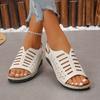 Summer Women Wedges Sandals Luxury Open Toe Stylish High Heels Shoes for Women Platform Hollow Out Casual Sandals