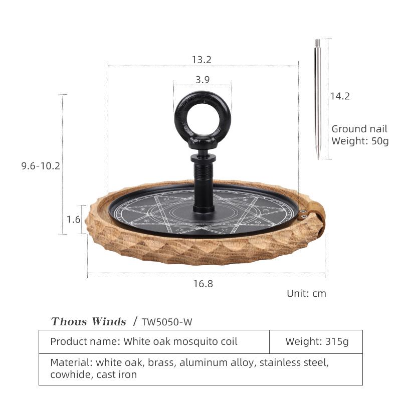 Thous Winds Outdoor Mosquito Coil Tray Camping Tools Picnic Tourist Hiking Mosquito Coil Holder Camping Supplies