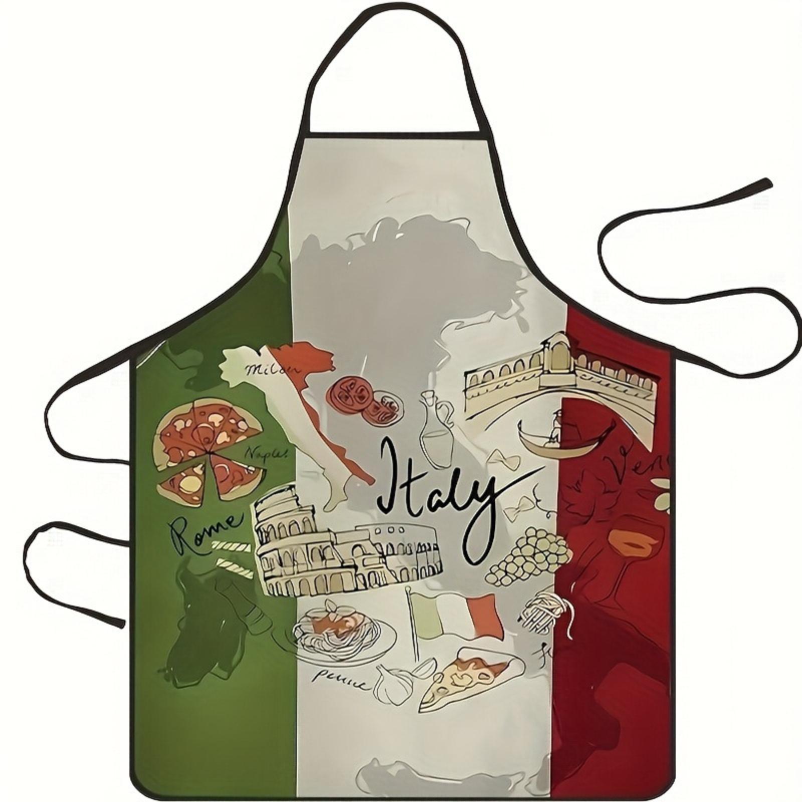 

Fashion Apron Kitchen And Oil-proof Apron Neck Apron One Size