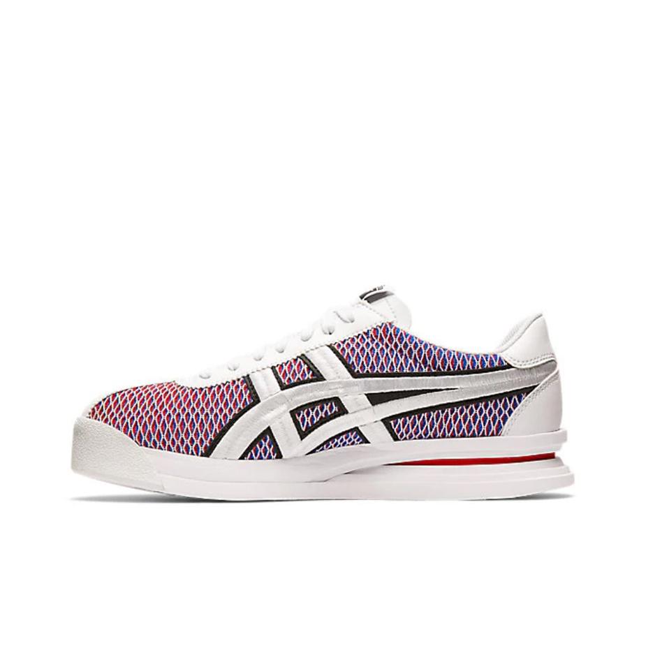 Onitsuka Tiger Corsair Удобные Нескользящие Прочные Легкие Низкие Беговые Кроссовки Унисекс Красный Синий 1183A773-600 36