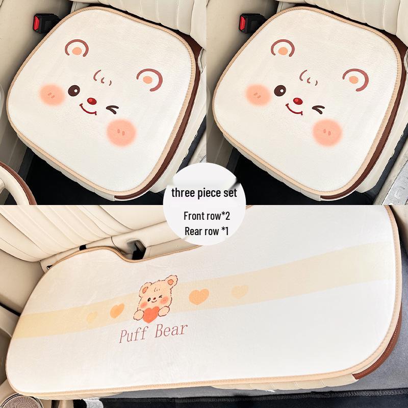Cute Little Bear Car Seat Cushion - Universal, Comfortable, Four-Season Use