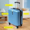 Valise à roulettes 16" avec roues universelles pour voyage d'affaires - Convient aux hommes, aux femmes et aux étudiants, approuvée pour cabine