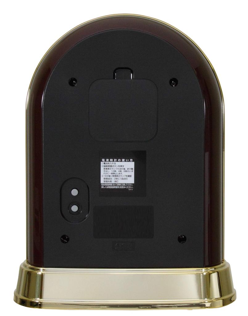 RHYTHM Citizen Tischuhr Funkuhr analog Kristall drehbar Ornament braun CITIZEN Pal Dream R656 4RY656-023