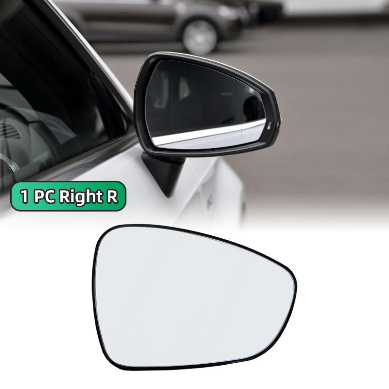 1 PC for Peugeot 408 2010 2011 2012 Left&Right Side White Heated Wing Mirror Glass Wide Angle Rearview Mirror