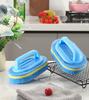 Flexible Plastic Sponge Cleaning Fibre Cotton Bathroom Bathtub Brush With Handle