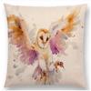 Exquisite Watercolor Lion Flowers Butterfly Lane Bird Wren Cushion Cover Ideal For Stylish Homes