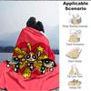 1pc Powerpuff Girls Blanket Lightweight Flannel Throw For Sofa, Bed, Travel, Camping, Livingroom, Office, Couch, Chair, And Bed