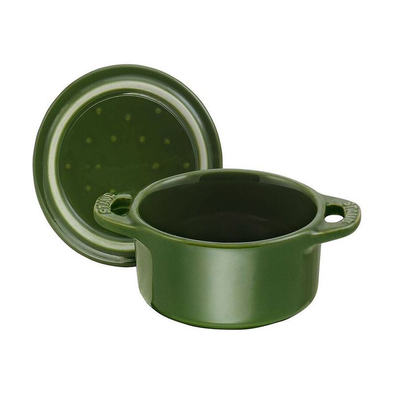 Staub Ceramic Mini Cocotte Round 10cm (Basil Green)