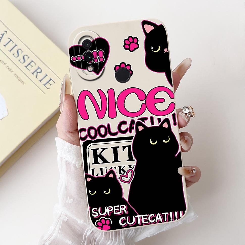 For Xiaomi Redmi Note 7 Case 2019 Lovely Cartoon Painting Back Cover Soft Slim Phone Case For Redmi Note 7 Note7 Bumper 6.3"