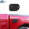 Exterior Black Carbon Fiber Filler Fuel Door Tank Gas Cap Trim For Ford F-150