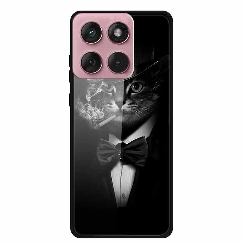 For Motorola Edge 60 60s 5G Case Hard Back Cover Tempered Glass Case For Motorola Edge 60 Fusion Phone Case Soft TPU Bumper Para