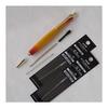 Luminio Wooden Ballpoint Pen, Oil-Based 0.7mm, Knock-Type, Easy to Write, Guitar-Style Sunburst Finish, Rare Wood, Made in Japan, Handmade by