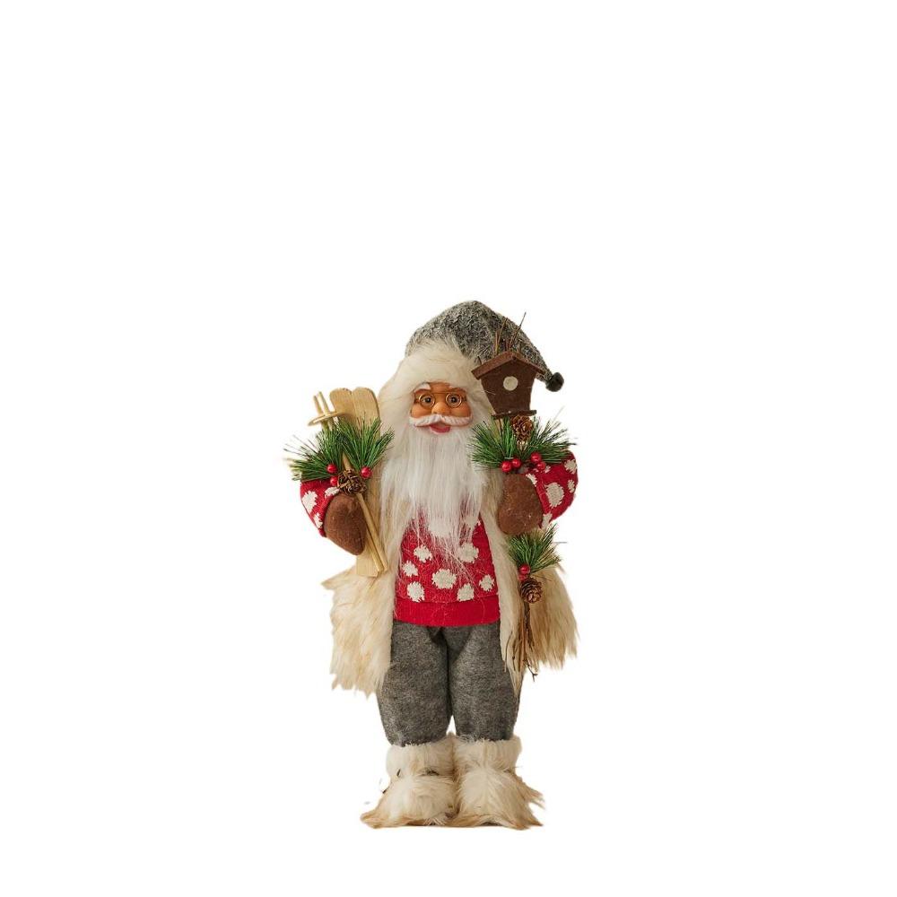 Standing Santa Claus  Statue Ornaments 30/45cm Santa Claus Toy Santa Claus Doll  Mall