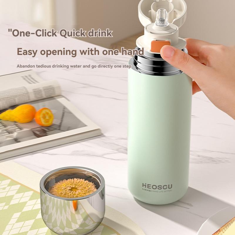 500ML Thermo Water Bottle Vacuum Flasks Cup Leak-proof Double Stainless Steel Insulated Cups Drinkware Mug Portable Outdoor Cup