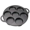 Wutuo 7-Hole Cast Iron Egg Frying Pan Set