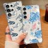 Whale Turtle Pattern Clear Phone Case For Samsung Galaxy S26 S25 S24 S23 Ultra S22 S26 Plus S21 S24 S25 FE Shockproof Soft Cover