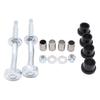 Suspension Control Service Hardware Set with Four Flanged Bushings, Sleeves, Threaded Pins, Nuts & Washers for Austin Mini Front End Maintenance